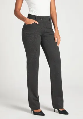 7-Pocket Dress Pant Yoga Pant | Straight (Charcoal)