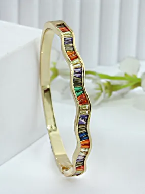 Ankita Rainbow / CZ Bangle Bracelet