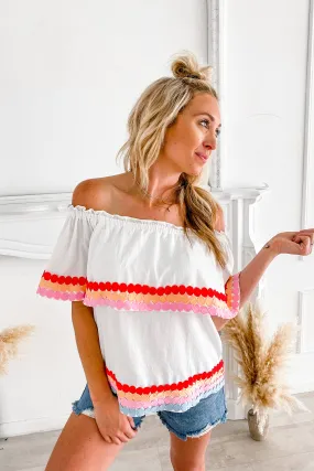 Dancing Around The Sun Off Shoulder Top