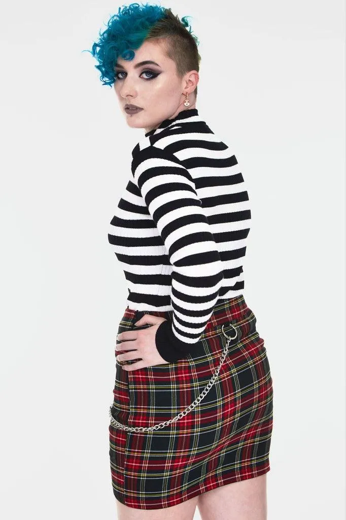 Disgraced Tartan Tube Skirt