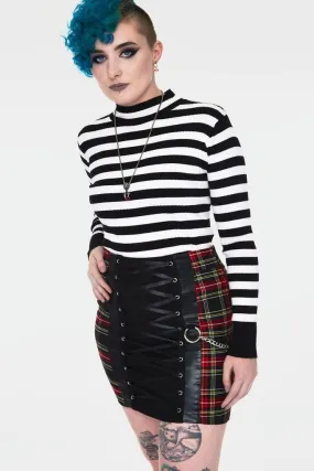 Disgraced Tartan Tube Skirt