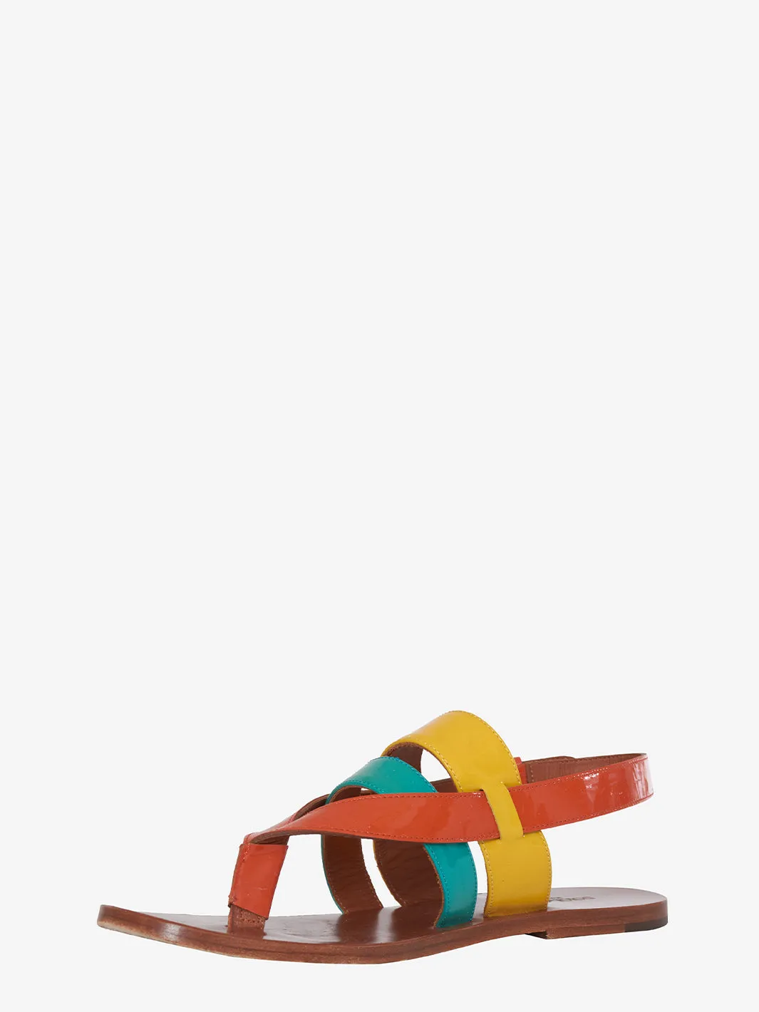 Dolce & Gabbana Multicolored Leather Sandal