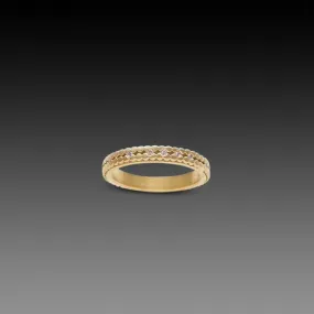 Double Raised Dot Band with Diamonds