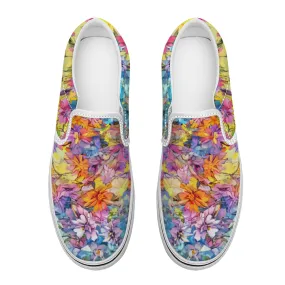 Flowers Collection - Unisex Slip-On Canvas Sneakers