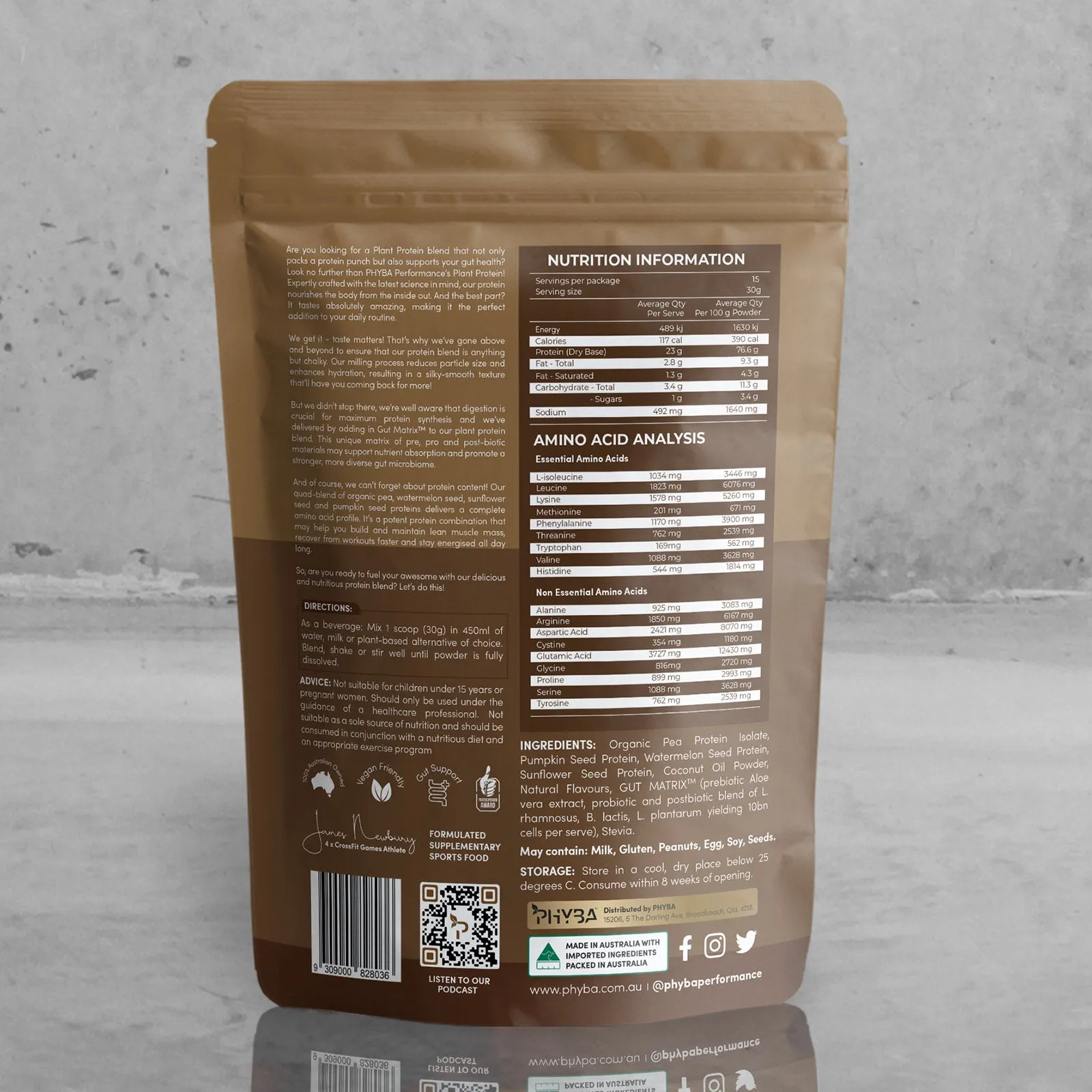 Phyba - Vanilla Protein - 450g Bags