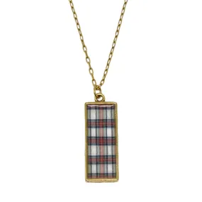 Stewart Plaid Pendant Necklace