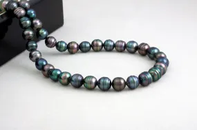 Tahitian pearl strand - Gold plated clasp - NECAUN02246