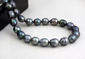 Tahitian pearl strand - Silver clasp - NESVPE01111