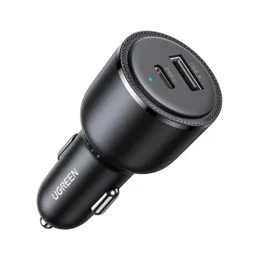 UGREEN 63W Usb C   Usb A Dual Usb Car Charger, PPS 45W Super Fast Charging 2.0   18W QC Type C Car Charger For Galaxy S23/S22/S21/S20/Note 20 Series, iPhone 14/13/12/iPad/MacBook etc. (90645)